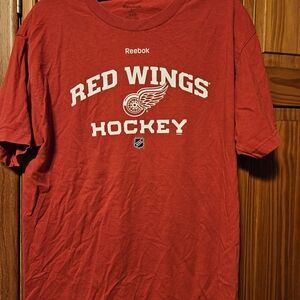 Reebok Vibrant Red V-Neck Tee